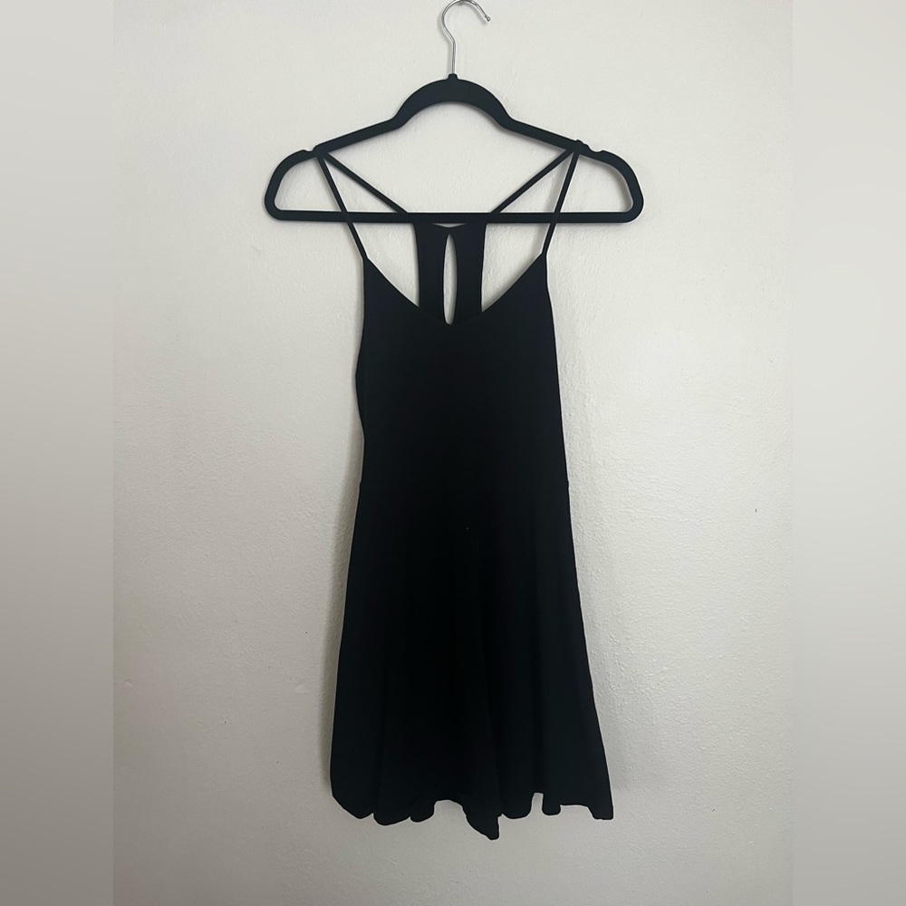 Simple boho black dress